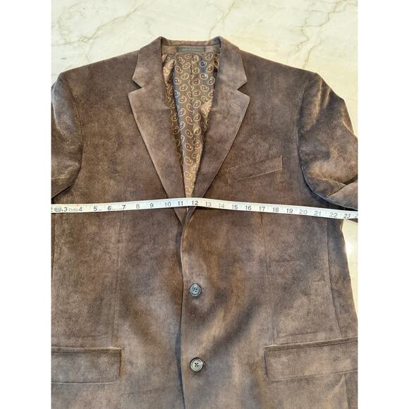 Chaps Ralph Lauren Blazer 46R 33 Length 2 Button Academia Corduroy Sports Jacket - Picture 3 of 6